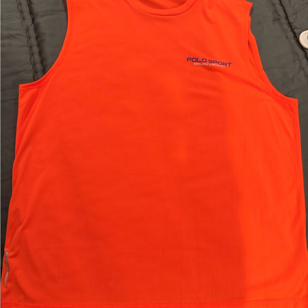 Polo by Ralph Lauren Men's Bright Orange Rash Guard